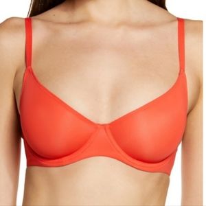 NWT SKIMS Jelly Sheer Underwire Bra- poppy